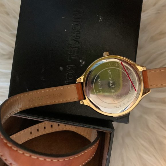 Michael Kors Leather Wrap Watch